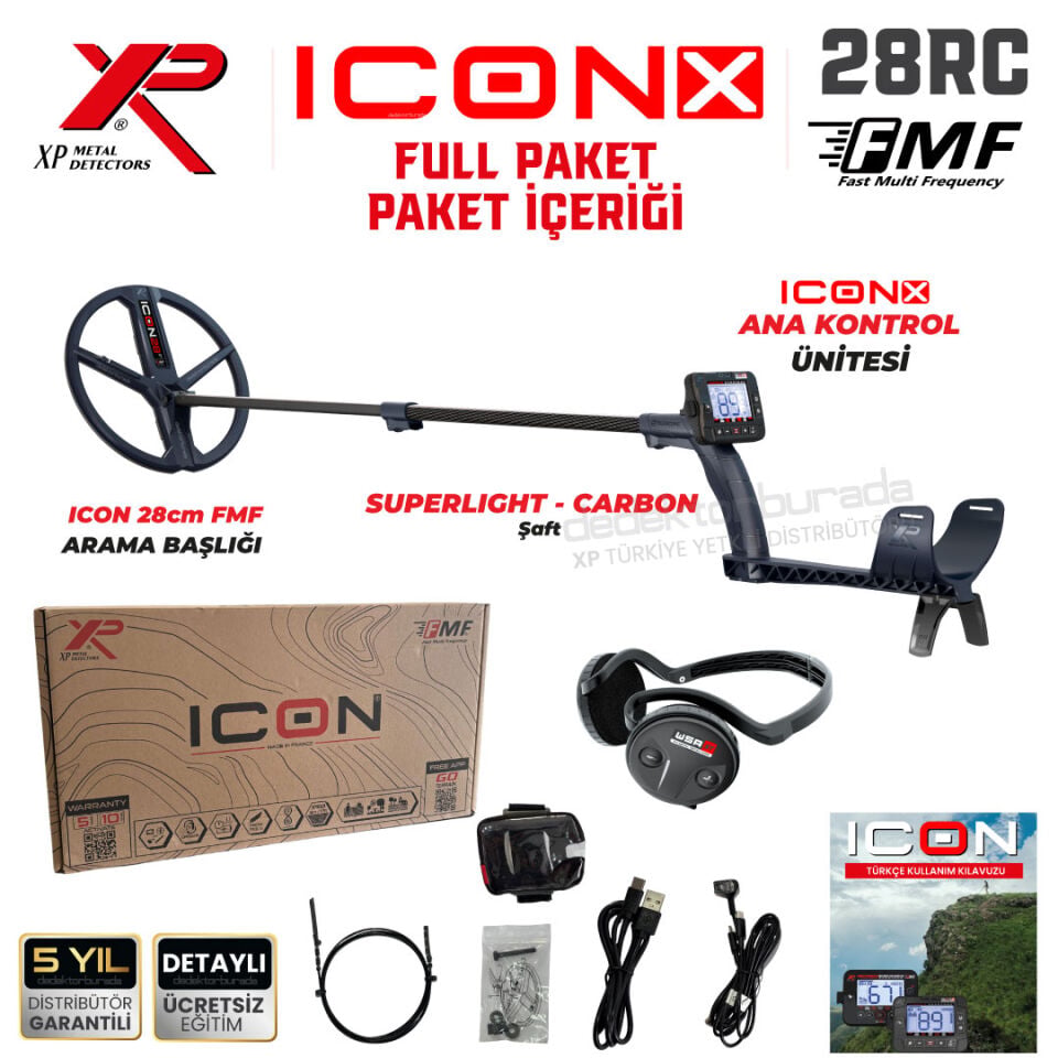 XP ICONX Dedektör – FULL Paket WSA ST Kulaklık