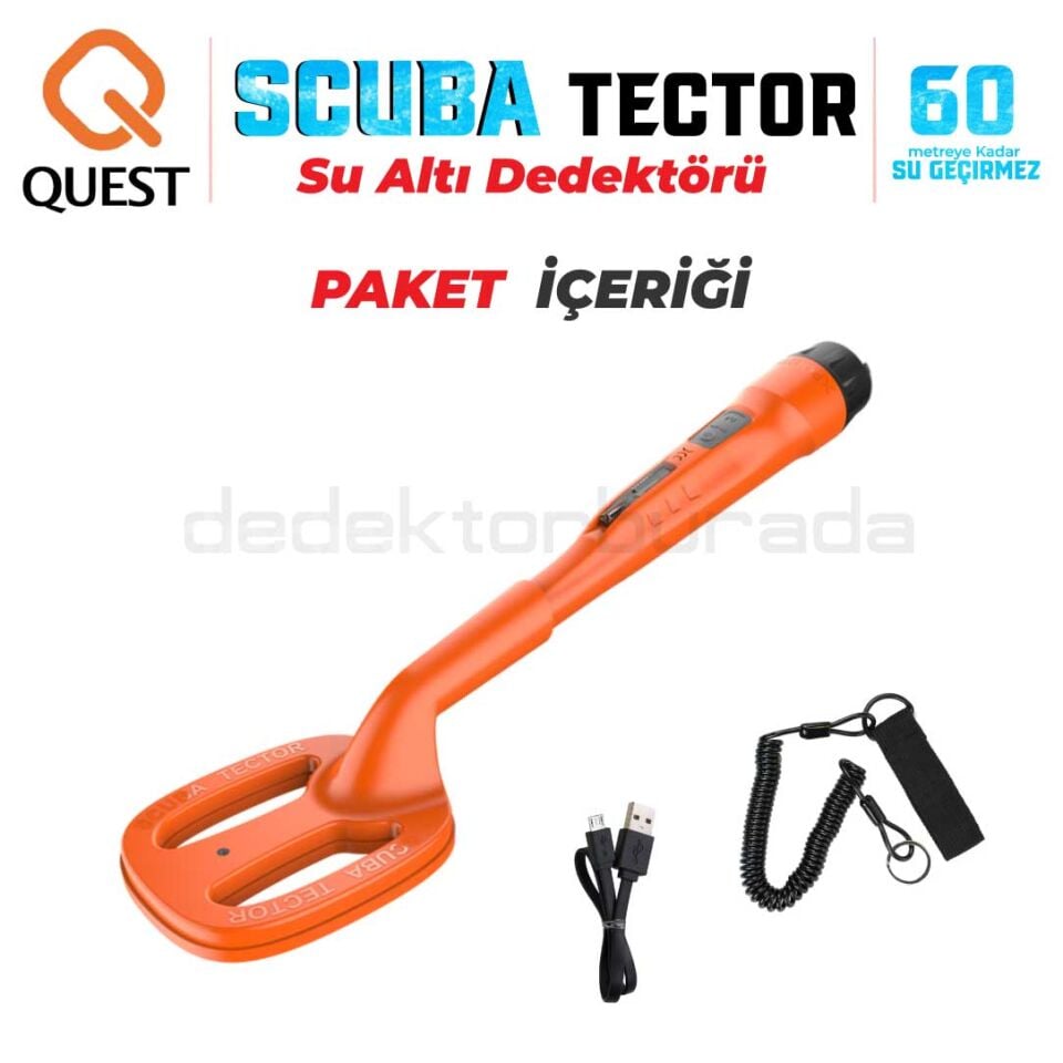 Scuba Tector Su Altı Dedektörü  - Turuncu