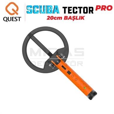 Scuba Tector PRO Su Altı Dedektörü&Sahil Arama Dedektörü - 20 cm Başlıklı