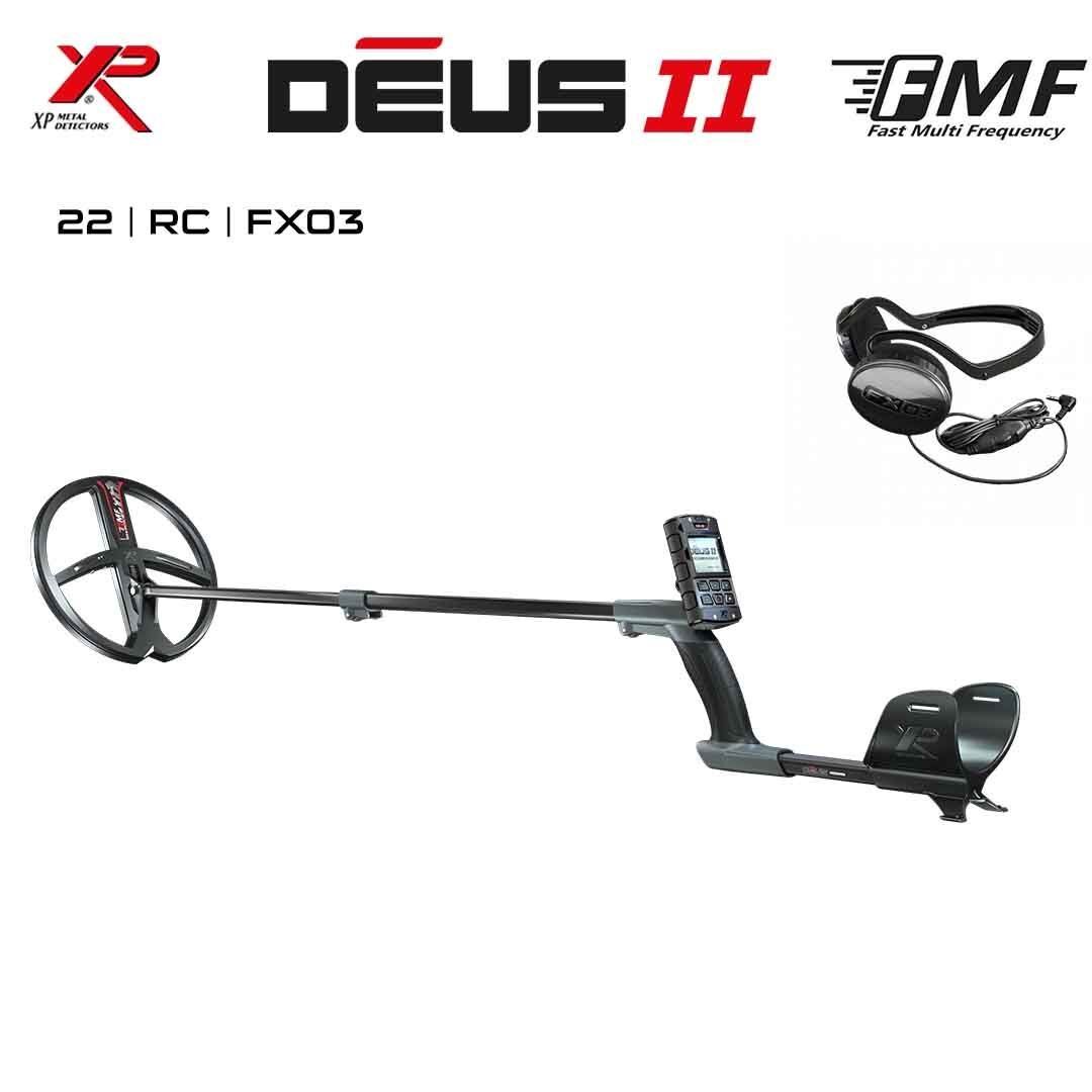 Deus 2 Dedektör - 22cm FMF Başlık, Ana Kontrol Ünitesi, FX03 Kulaklık