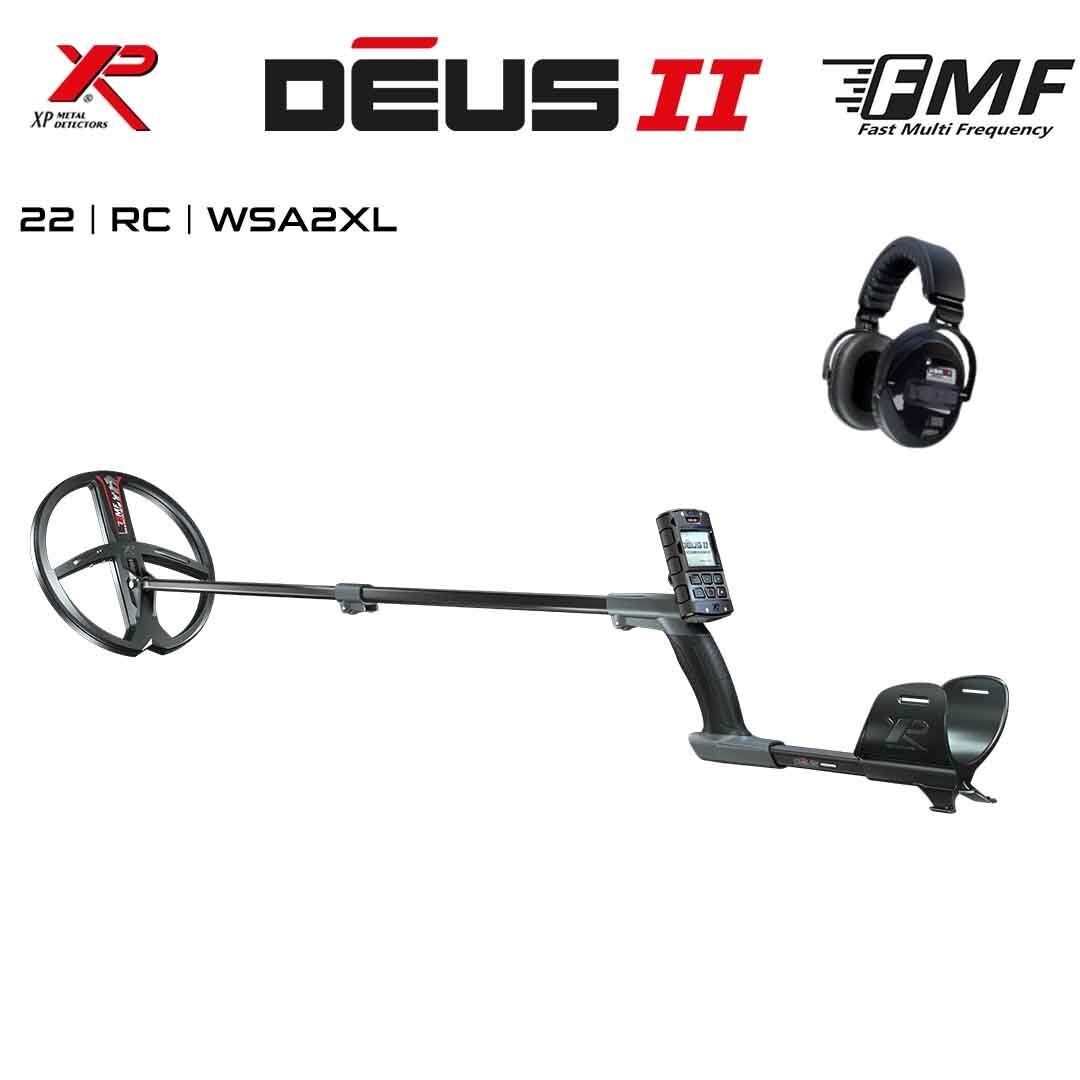Deus 2 Dedektör - 22cm FMF Başlık, Ana Kontrol Ünitesi, WSA2XL Kulaklık