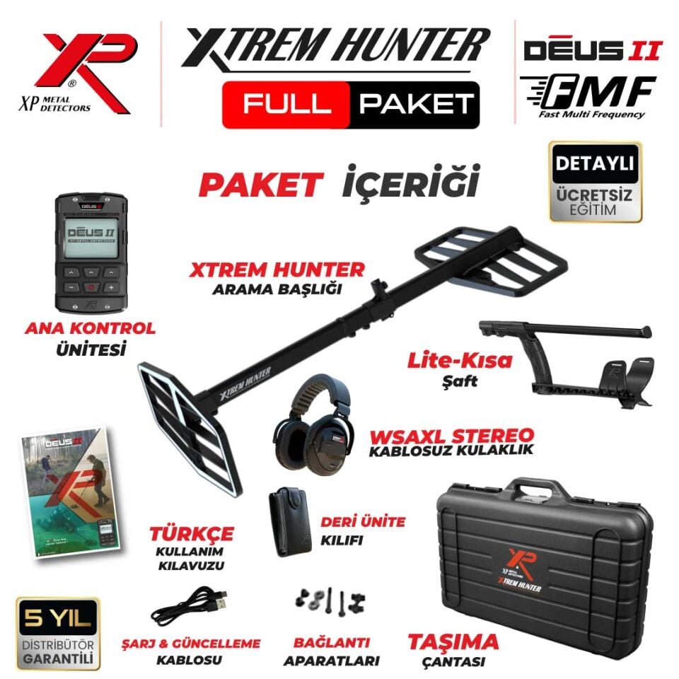 Xtrem Hunter Dedektör - Full Paket