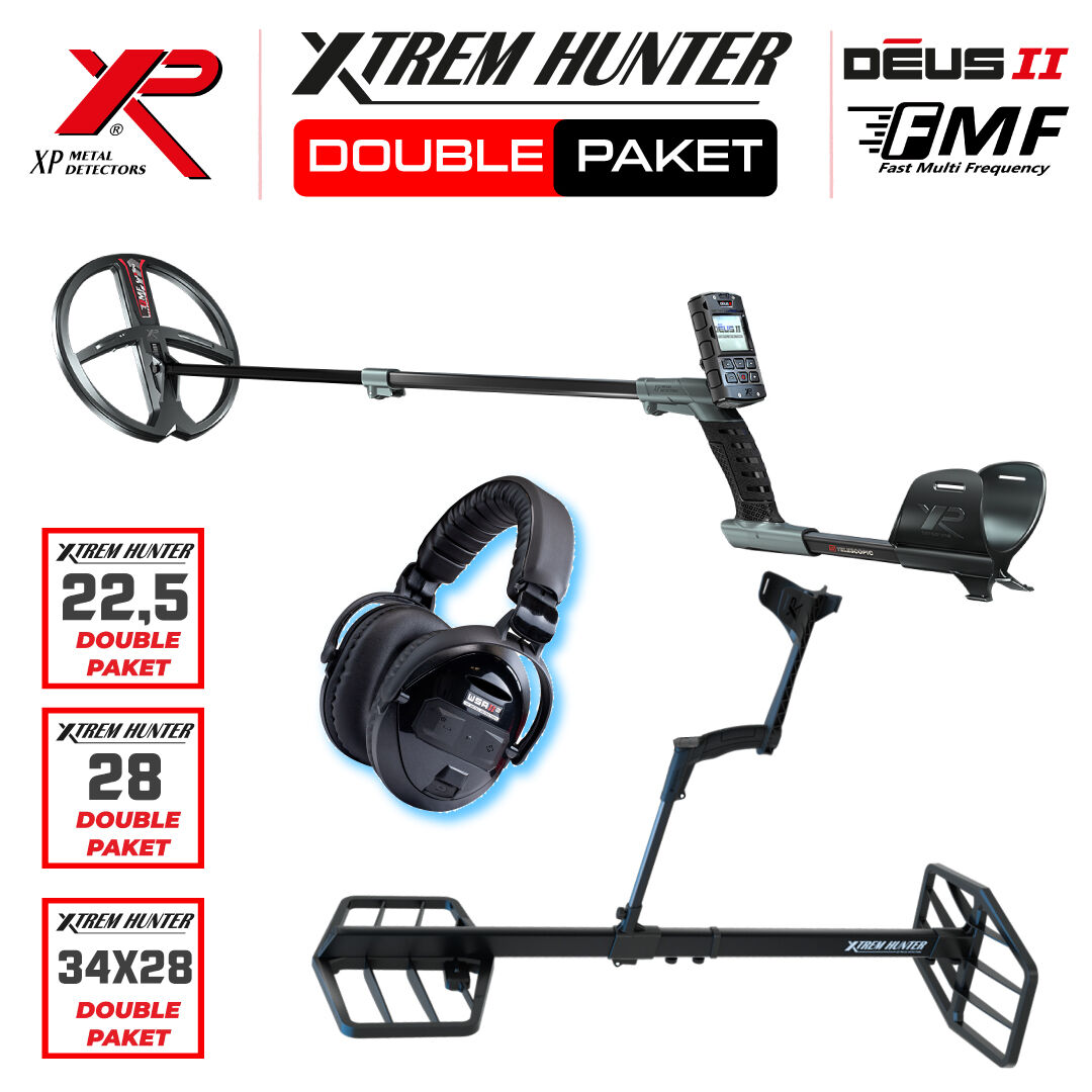Xtrem Hunter Dedektör - DOUBLE WSAXL STEREO Kulaklıklı Paket - Çift Başlıklı