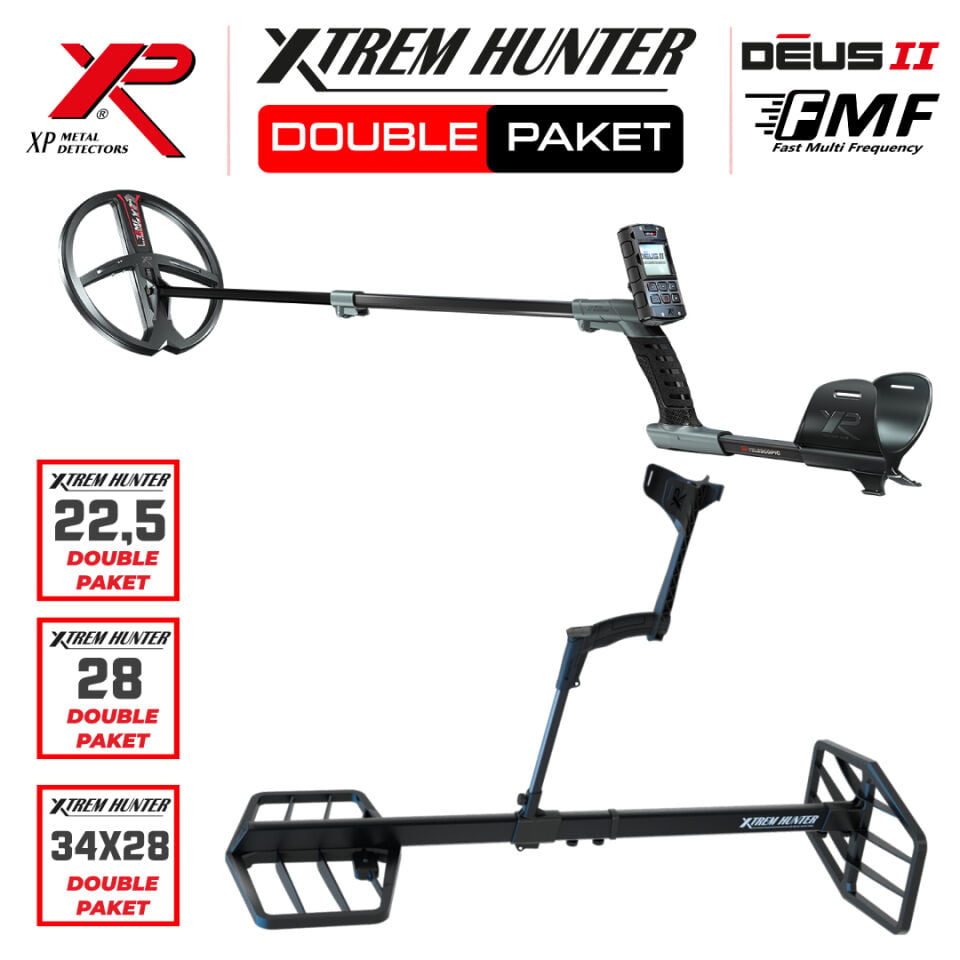 Xtrem Hunter Dedektör - DOUBLE  Paket - Çift Başlıklı