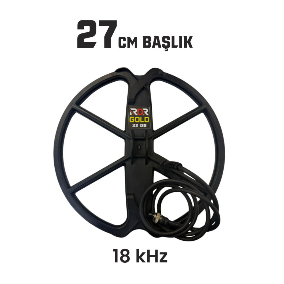 Rdr Gold Dedektör Altın Dedektörü - 18khz 27cm Başlıklı Paket