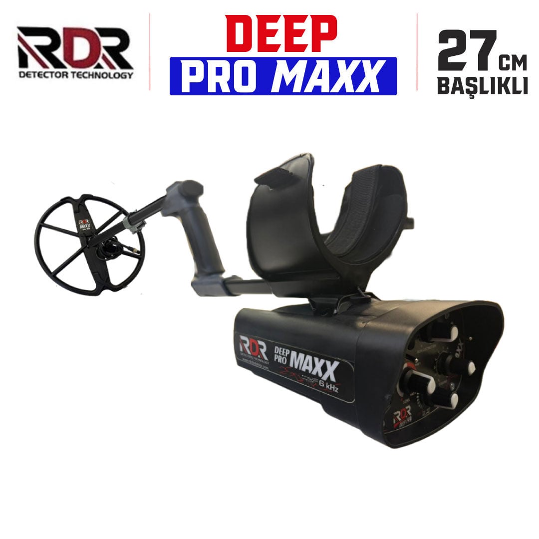 RDR Deep Pro Maxx Derin Arama Dedektörü -  6 kHz 27cm Başlıklı Paket