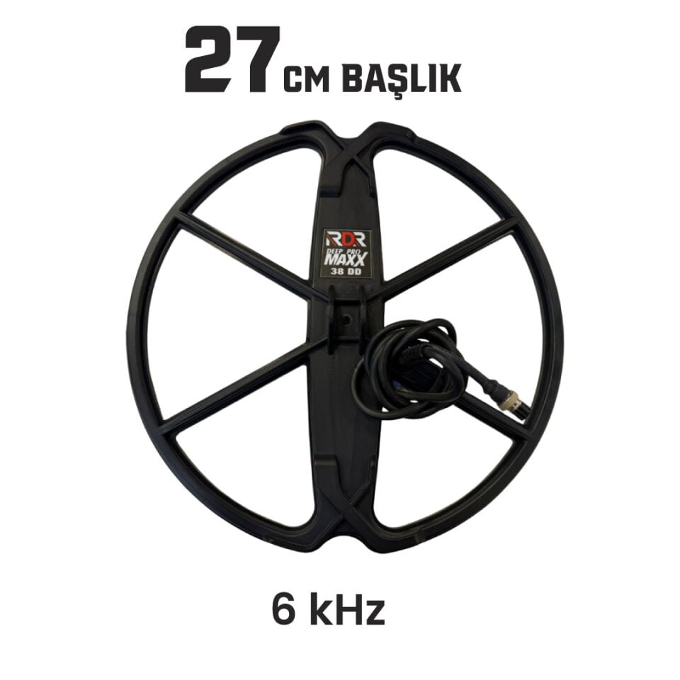 RDR Deep Pro Maxx Derin Arama Dedektörü -  6 kHz 27cm Başlıklı Paket