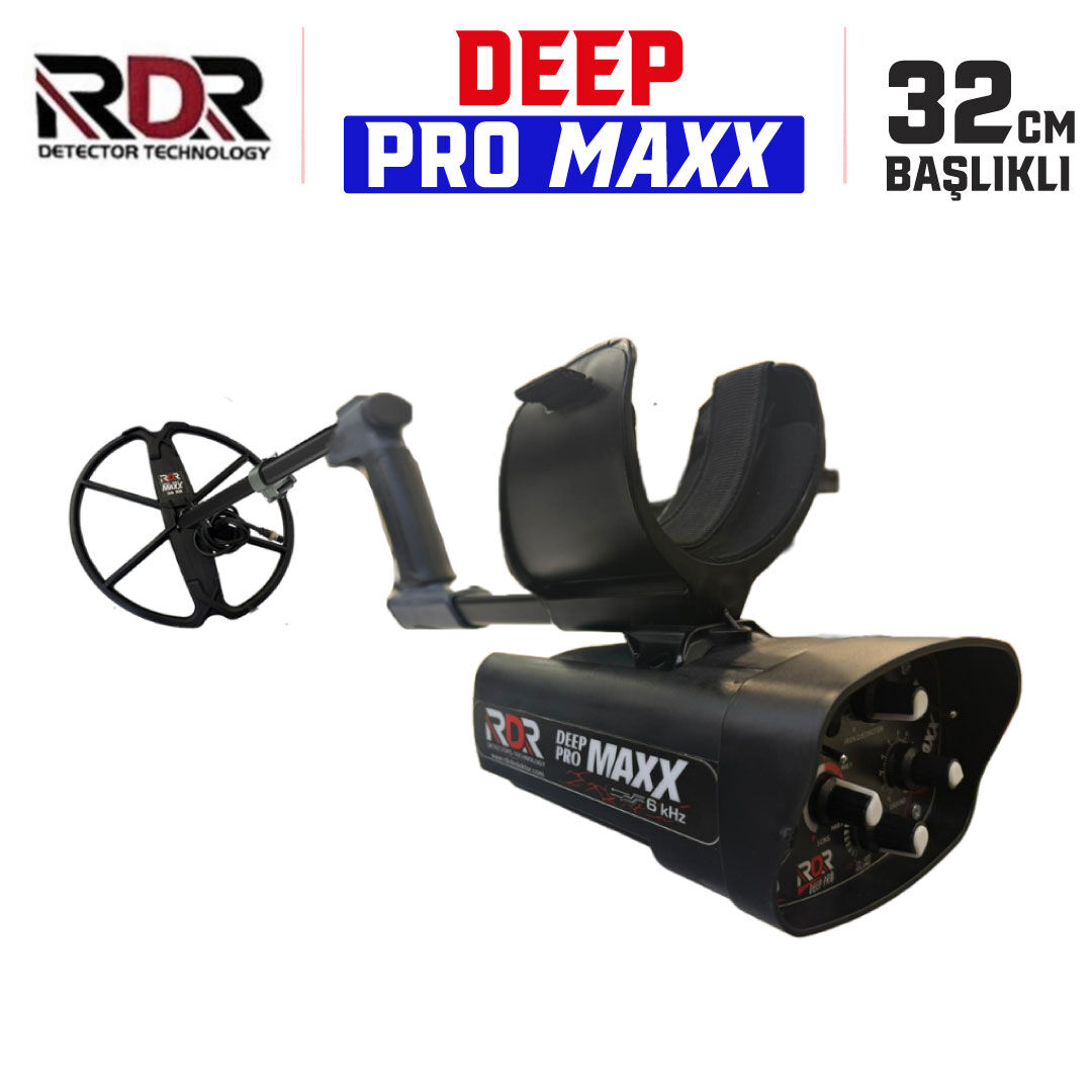 RDR Deep Pro Maxx Derin Arama Dedektörü -  6 kHz 32cm Başlıklı Paket