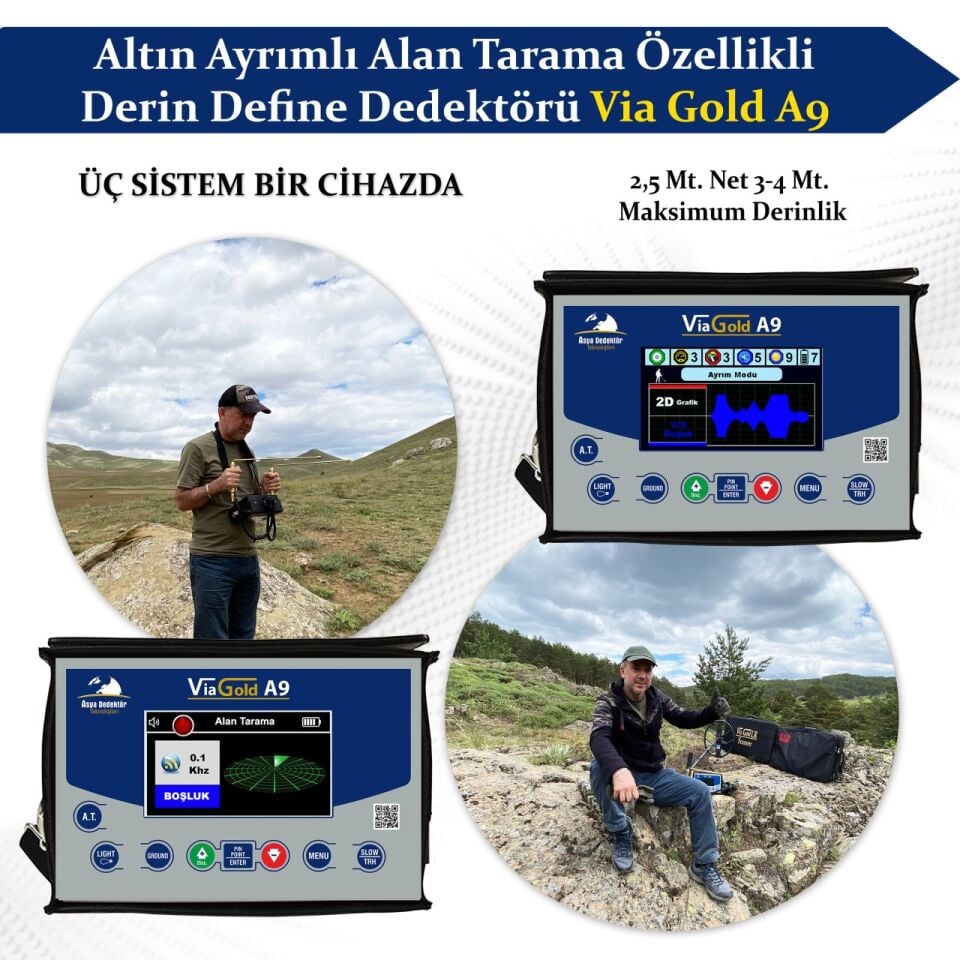 Via Gold A9 - Alan Taramalı Dedektör