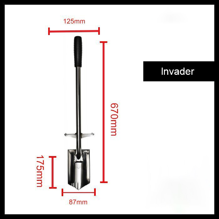 Invader - Kısa Kürek - Paslanmaz Çelik