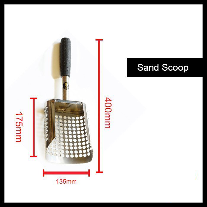 SandScoop - Kısa Kum Küreği - Paslanmaz Çelik